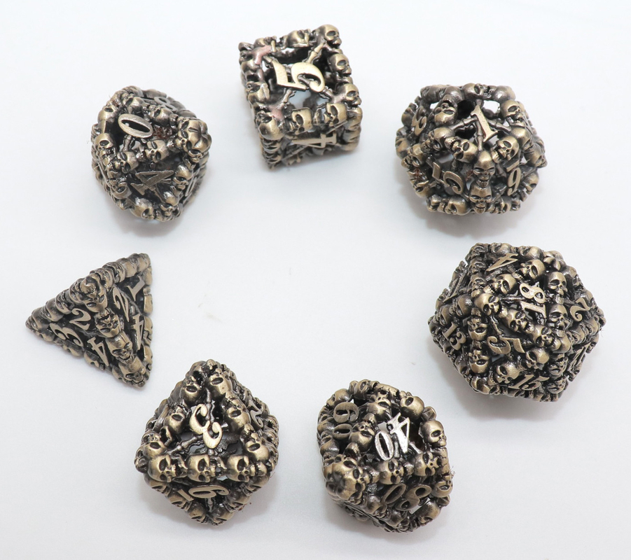 Роскошная непахучая крошечная Polyhedral кость ссыпает D10 D12 D20 Multicolor