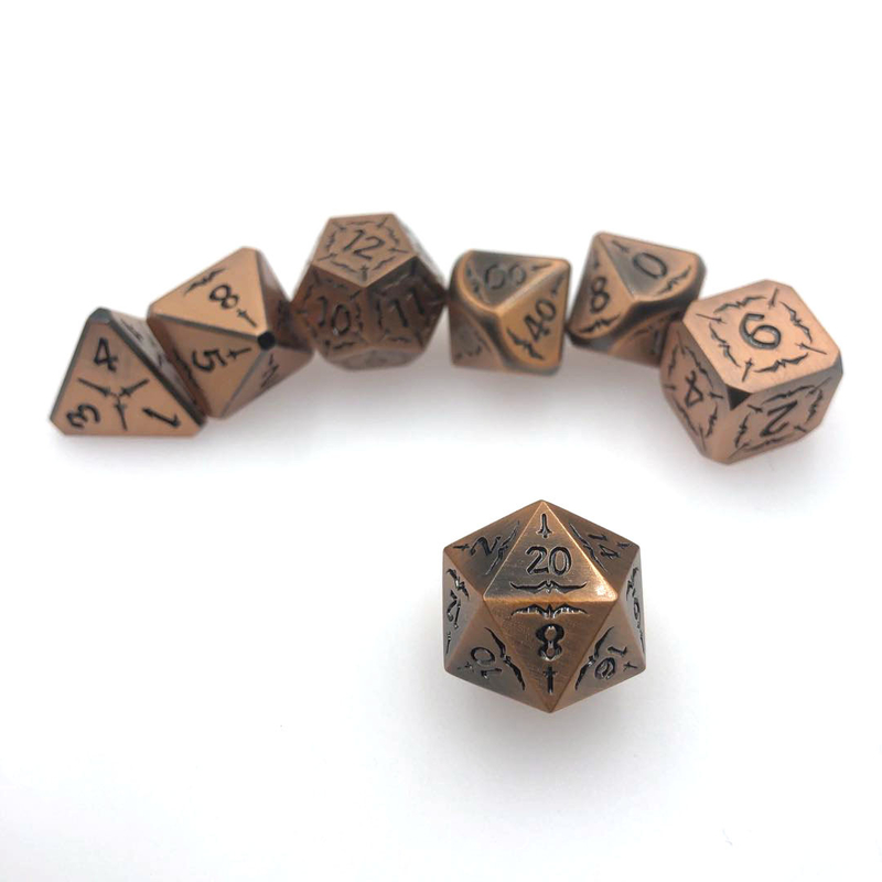 Навальные игральные кости Rpg, набор многогранных ручных полированных черных жидких сердечников, нетоксичные