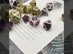 Резиновая медная рама серебряные прозрачные смольные кости DND дракон и подземелье COC