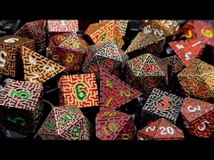 Solid Maze Metal Dice DND Dragon and Dungeon COC (Сложная лабиринтная металлическая кость DND Дракон и подземелье)