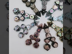 Антикварный бронзовый металлический набор костей от пятого лица игровой металл цвет на заказ бездомные земляные кубики