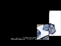 Голубо-серое блестящее жидкость натуральная смола многоликие кубики