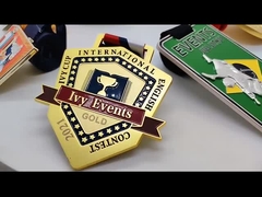 Металлическая медаль марафона может быть настроена для свободного дизайна